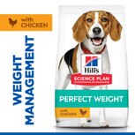 Hill's Science Plan Adult Perfect Weight Medium Chicken Dry Dog Food - 12kg_0